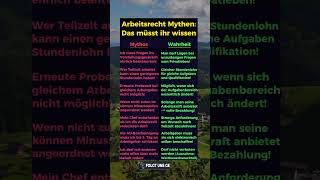 Verbreitete Mythen im Arbeitsrecht [upl. by Aleron555]