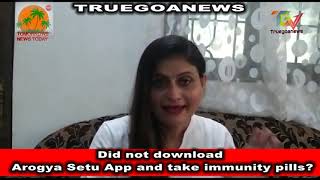 Arogya Setu App was not download by Ayush Minister  have not take immunity pillsask Pratima [upl. by Aihsilef278]