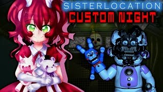 FNAF SISTER LOCATION CUSTOM NIGHT  CHALLENGE ATTEMPTS [upl. by Sunderland868]