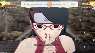 SaradaSakura Sasuke VS Kinshiki Momoshiki Kimimaro insane etsgameplay23 🤜🤛✌️😎 [upl. by Lulu]