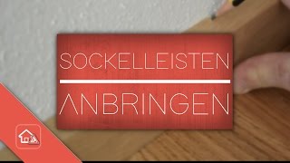 Sockelleisten anbringen  nageln  Heimwerker SPEZIAL [upl. by Acirderf]