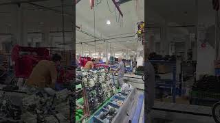 Factory direct shots of the production workflow of the tricycle assembly line welding gearbox [upl. by Ailhad]