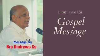 Short Message  Bro Andrew Gs Sangareddy  Gospel Message  Hebron Messages in telugu [upl. by Lehte]