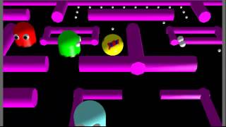 3D Pacman  Free Online Game [upl. by Ninos48]