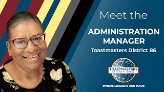 Meet the Toastmasters District 86 Administration Manager Exclusive interview with Nicole Holas DTM [upl. by Mcnelly118]