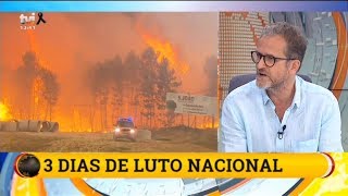 CEF  FOGO PEDROGÃO GRANDE  TVI  18JUNHO 2017  13H [upl. by Mot]