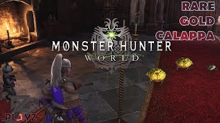 HOW TO CATCH THE GOLD CALAPPA PET Rarity 4 Endemic Life  Monster Hunter World [upl. by Ayimat562]