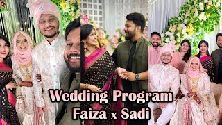 ফাইজা আর সাদির জাঁকজমক বিয়ের অনুষ্ঠান 😍 Wedding Vlog  GRWM [upl. by Adnol693]