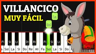 CANCION NAVIDEÑA MUY FÁCIL en PIANO TUTORIAL  Notas para Piano [upl. by Glassman602]