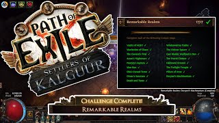 Remarkable Realms Challenge  Path of Exile Settlers of Kalguur EP25  POE 325 pathofexile [upl. by Evelunn]