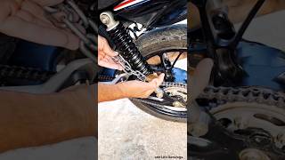 bike and scooter rear suspension adjustment trick [upl. by Kcirdehs]