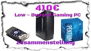 Gaming PC mit SSD für 410€ Oktober 2016 Low Budget Billig  German Deutsch Zusammenstellung [upl. by Pontius887]