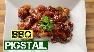 How to make BBQ Pigstail BBQ Sauce Moya Moy’s Kitchen [upl. by Nahsrad]