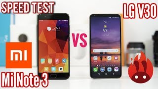 Xiaomi Mi Note 3 VS LG V30 Speed Test  SD660 vs SD835 [upl. by Natan]