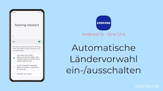 Automatische Ländervorwahl einschalten oder ausschalten  Samsung Android 14  One UI 6 [upl. by Nylirak]