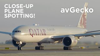 Spoolups Rotations Deicer – Frosty early morning plane spotting at Manchester Airport MANEGCC [upl. by Eerrahs892]