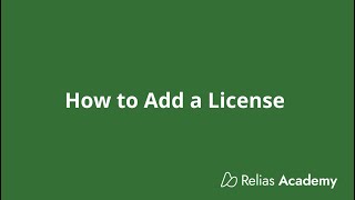 Relias Academy Adding a License to Your Account [upl. by Lucrece]