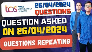 🔥TCS 26042024 Exam Questions amp Solution  TCS Exam Questions🔥 [upl. by Ased]