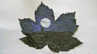 Painting On Dried Leaves [upl. by Descombes]