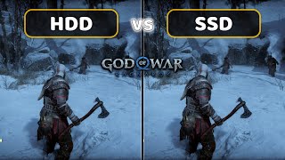 175GB 😮Do You Really Need SSD God of War Ragnarok  HDD vs SSD [upl. by Ycnaffit]