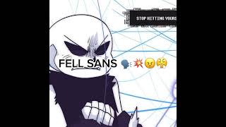 EL FELL SANS 🗣️💥 undertaleedit undertalefan sans 💙 [upl. by Erskine]