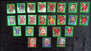 Completed Topps Euro 2024 Germany Green Parallels Set topps stickeralbum euro2024 stickers [upl. by Gaal985]