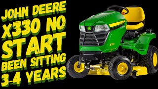 JOHN DEERE X330 BEEN SITTING 34 YEARS  WILL IT RUN [upl. by Terri]