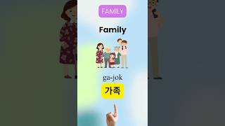 5 Korean Words You MUST Know About Family 👨‍👩‍👧‍👦가족 learnkorean [upl. by Randal405]