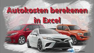 Autokosten berekenen in Excel ✅ [upl. by Eadie609]