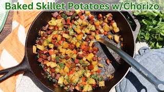 Baked Skillet Potatoes with Chorizo [upl. by Rosse]