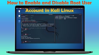 How to Enable and Disable Root User Account in Kali Linux  Kali Linux 20211 [upl. by Prudie]