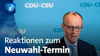 Merz Esken und Co äußern sich zum Termin für Neuwahlen [upl. by Nalyt]