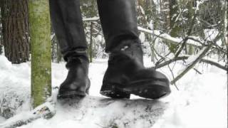 Russian Jackboots in winter  Юфтевые сапоги зимой [upl. by Akeim]