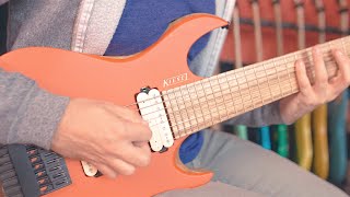 new riff w Carvin Kiesel Vader 8 string [upl. by Nelo]