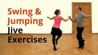 Basic Jive Exercises  Swing and Jumping Style [upl. by Cordey600]