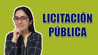 Licitación Pública [upl. by Nowujalo]