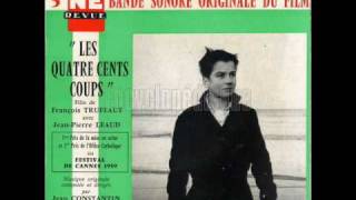 Les Quatre Cents Coups  Jean Constantin  01Générique Et Car de Police [upl. by Esilahs]