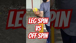 Leg Spin vs off Spin bowling legspin offspin spinbowling cricket youtubeshorts ytshorts spin [upl. by Lanctot]