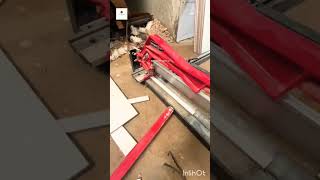 Amazing tile cutter 4ft amazing tilecutting shortvideo tileshort [upl. by Ruperta695]