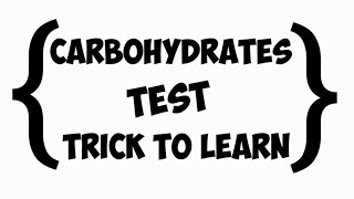 TRICK to learn test for carbohydrates [upl. by Eelarbed]