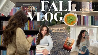 cozy day in my life 🍂🕯️🧣bookstore vlog book haul  fall clothing haul cozy dinner  more [upl. by Apollo]