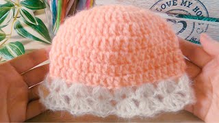 Comment Réaliser un Adorable Bonnet en Crochet  Tuto Facile [upl. by Herta]