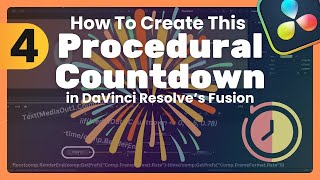 Create a Procedural Countdown in DaVinci Resolve  Fusion Creating [upl. by Bealle]