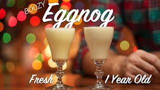 How to make Alton Browns Aged Eggnog with Jamaican Rum Cognac and Bourbon [upl. by Trix]