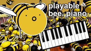 i made a playable bee piano watch this if you breathe air and like music [upl. by Messere]