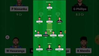 Sri Lanka vs New Zealand Dream11 Team 1st T20I Match SL vs NZ Dream11 Prediction  SLvsNZ [upl. by Ahsiet]