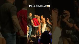 Mike Tyson slapped Jake Paul at their weigh in 🍿 [upl. by Colinson611]