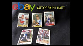 Another Ebay Junk Wax Era Baseball Card Autograph Haul [upl. by Nodnol]