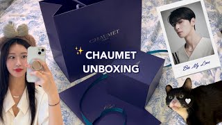 Unboxing  쇼메CHAUMET BEE MY LOVE 목걸이 언박싱착용샷 • feat차은우 목걸이 주세요♥ [upl. by Asiruam]