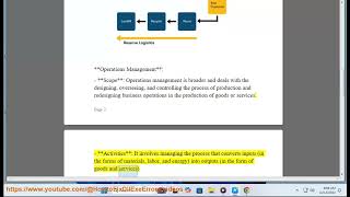 logistics amp operations management Logistics and operations management degree [upl. by Htyderem]